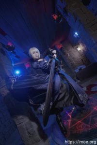 【COS】Fate/GrandOrder 黑saber#礼服Ver.欣赏 cn:寒殇