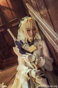 【COS】Fate/GrandOrder 花嫁 尼禄·克劳狄乌斯cos欣赏 cn:寒殇