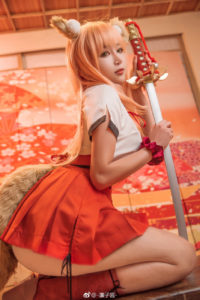 【COS】尽量以自己为主《Fate/GrandOrder》铃鹿御前cosplay欣赏