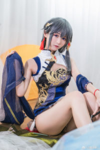 【COS】舰长，我想邀你逛花市《崩坏3》符华旗袍cosplay欣赏