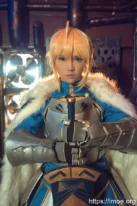 【COS】Fate/stay Night —saber蓝战cos欣赏 cn:寒殇