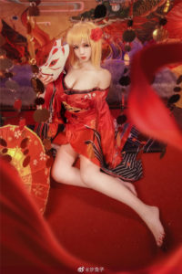 【COS】《Fate/GrandOrder》尼禄和服cosplay欣赏