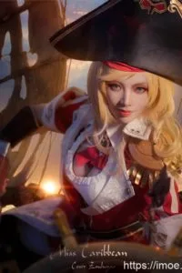 【COS】加勒比小姐姐《王者荣耀》虞姬cosplay欣赏