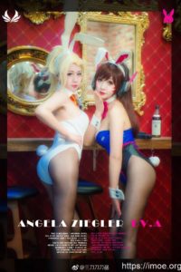 【COS】承包两个小姐姐《守望先锋》D.va 安吉拉cosplay欣赏
