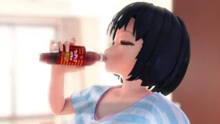 【3D】夏休みに姪が遊びに来たからガラナ飲ませただけなんだけど……【磁力】