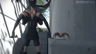 【3D/同人/尼尔】[HydraFXX新作]Nier同人:2B x 9S★高难度姿势[625M]