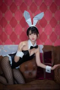 【COS】COSER鳗鱼霏儿《加藤惠 兔女郎》25P