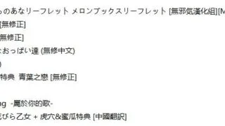 【本子】一些精品无修单行本(1G)
