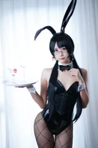 【COS】晓美嫣 黑丝兔女郎43P【度盘/126M】