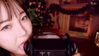 【ASMR】Eunzel小姐姐的舔耳第一弹（三段视频）【度盘/400MB】