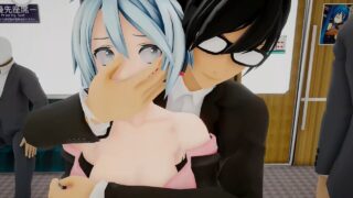 【MMD】(電車聲)ミク有声版 Sound version
