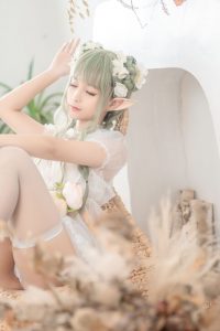 【COS】蠢沫沫最新一套《尖耳国度》绿精灵（以后还是发免币吧）