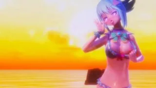 【MMD】【このすば】アクアと海で