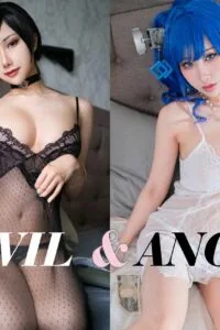 【写真/COSPLAY】Hane Ame 雨波-Devil & Angel【磁力】