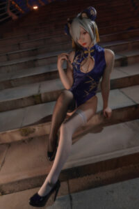 【COS】墨玉-M 食铁兽旗袍 【25P401M】