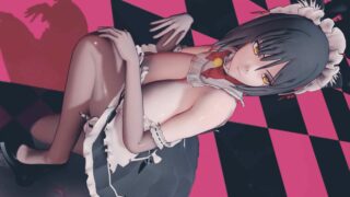 【MMD】巨乳黑发女仆嫌恶表情- Miniskirt X Nice body2 【补档+同作+1】