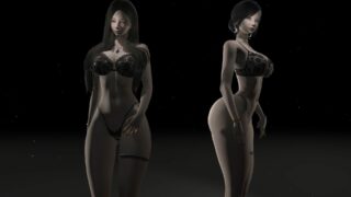【MMD】韩漫女主角跳脱衣舞【自制HS2MMD】【度盘】