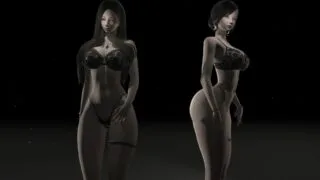 【MMD】韩漫女主角跳脱衣舞【自制HS2MMD】【度盘】