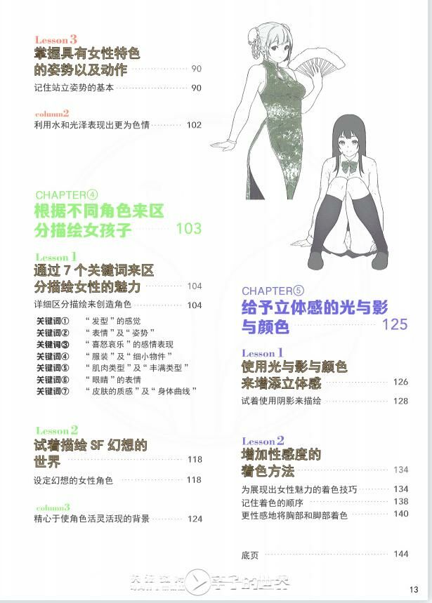 【学习资料】色气女孩子的画法 附带了一些临摹用的线稿素材【度盘】 — 第 1 张 【学习资料】色气女孩子的画法 附带了一些临摹用的线稿素材【度盘】 — 第 1 张
