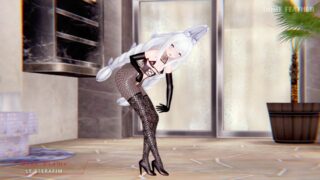 【二次补档】【R18 MMD 4K】Dome Feather-'Blue Flame'【恶毒】黑白双拼夹心❤混剪+差分瑟瑟【秒传/3.67GB】