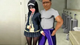 【MMD】寝取られ秋葉様　清楚な彼女はいつでも使える生オナホ　昼パート【秒传】