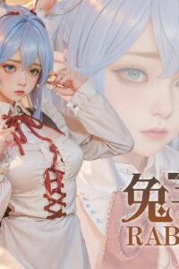 【写真】爆机少女喵小吉 - AI兔子女仆【142P/度盘】