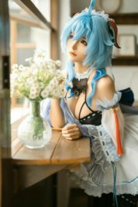 【COS】蠢沫沫 - 甘雨女仆【158MB/度盘+秒传】