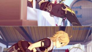 【3D动画】 Noelle and Aether have Intense Sex in the Bedroom. - Genshin Impact Hentai【秒传】