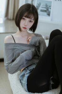 【写真】许岚LAN - No.027 半透毛衣【40P】