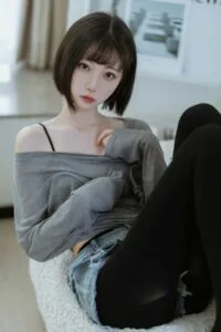 【写真】许岚LAN - No.027 半透毛衣【40P】