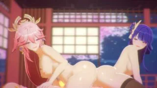 【3D】春屋 8月新作 八重神子 雷電将軍【樱盒/255MB】