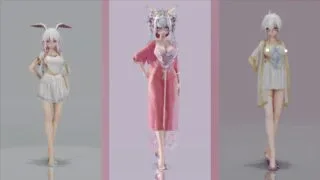 【MMD】布料 弱音 -寄明月(三合一)【Alist/1.35G】
