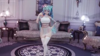 【MMD/4K】布料 初音未来 (G)I-DLE - Queencard【Alist/4.02G】