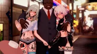 【3D/法国原神糕手】崩铁女主x三月七QoS媚黑调教【度盘/288M】