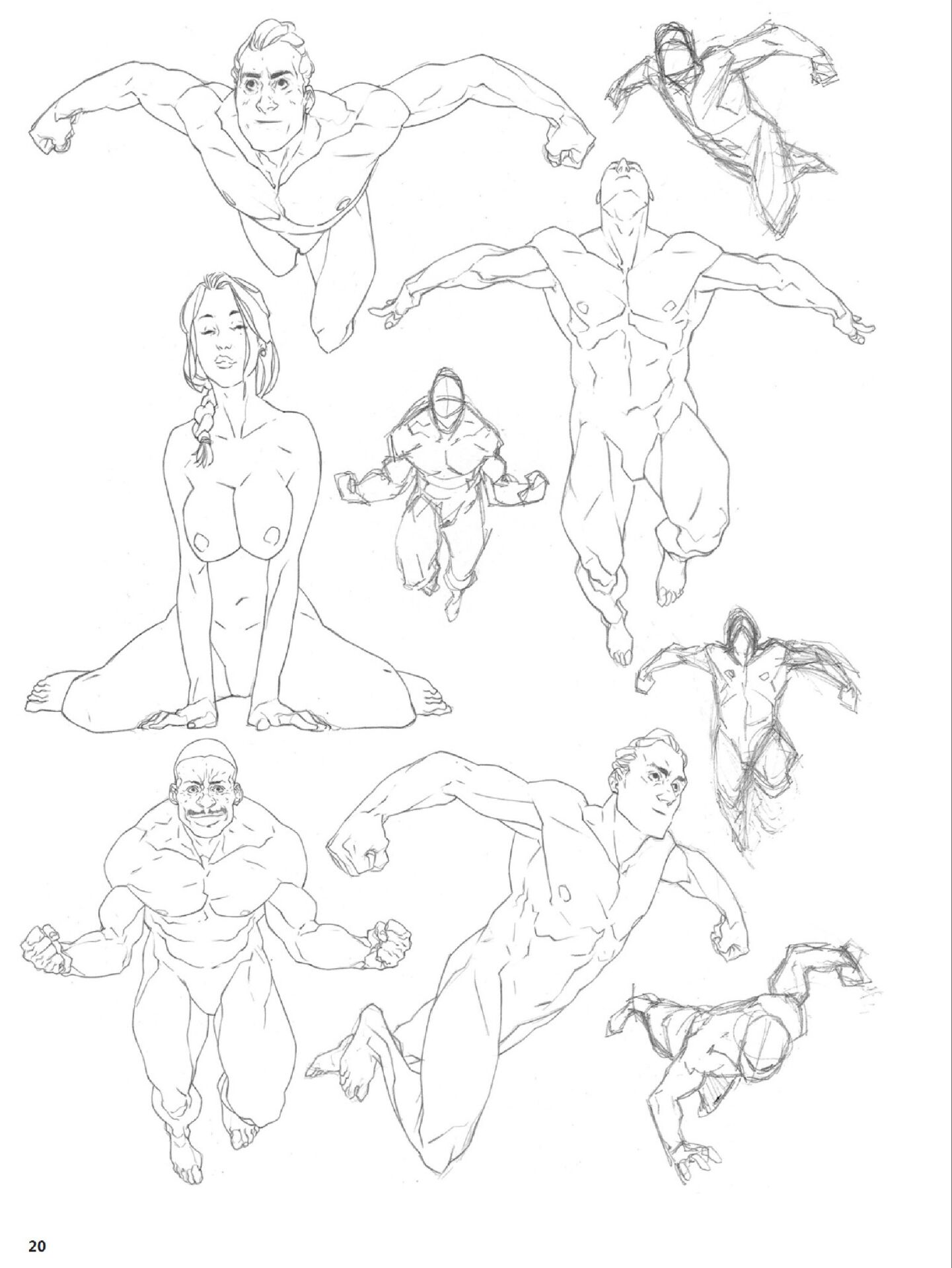 【学习资料】Masters of Anatomy人体动作动态速写合集 素描绘画练习参考【度盘】 — 第 3 张