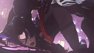 【3D/无修/CV】 Nagoonimation 1月新作:Psylocke 灵蝶VS毒液 性感御姐后入爆肏 【度盘/643M】