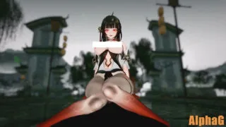 【3D/AlphaG】败给黑人肉棒的灵砂小姐【度盘/157M】