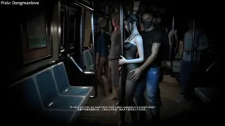 【3D】 Dongmanlove:391-萧熏儿 性感黑丝人妻在丈夫面前被电车痴汉侵犯中出 【度盘/4.5G】