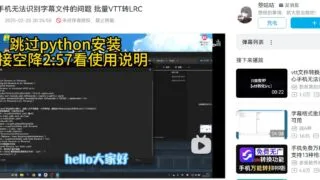 【软件推荐】【B站大佬制作软件：vtt转换lrc】  简单解决手机无法识别字幕文件的问题 批量VTT转LRC