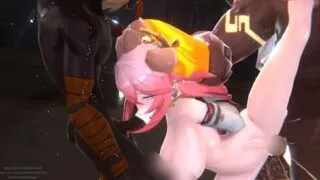 【MMD】【无修正/2K】【LikeHugeB】2月27日作品 优菈&八重神子 The Doctorの交尾Fallen歓喜実験 Eula性奴隷Petペット【度盘/1.5G】