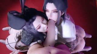 【3D】【小梦】 朱竹清-陆雪琪/双飞口交【度盘/1.36G】