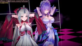 【MMD】【中文/步兵/CV】 relozer作品:催眠变态家主 坎特蕾拉&柯莱塔 NTR 【1V】 【度盘/300M】