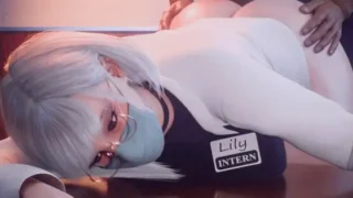 【3D】【无修/CV】 Tyviania 4月新作:冷艳无口白毛御姐是公司的人体精子库 【409M/UC】