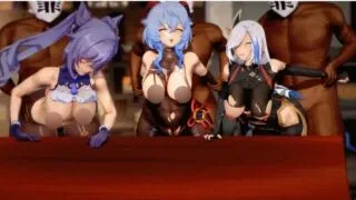 【MMD】【步兵/合集】  【AlphaG】刻晴&甘雨&申鹤 【2V】 【800M/UC】
