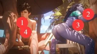【3D】【无修/CV】 mept44 7月新作:叶奈法+猎空+黑百合+薛帕德 性感女御姐沦为哥布林的 【2.7G/UC】