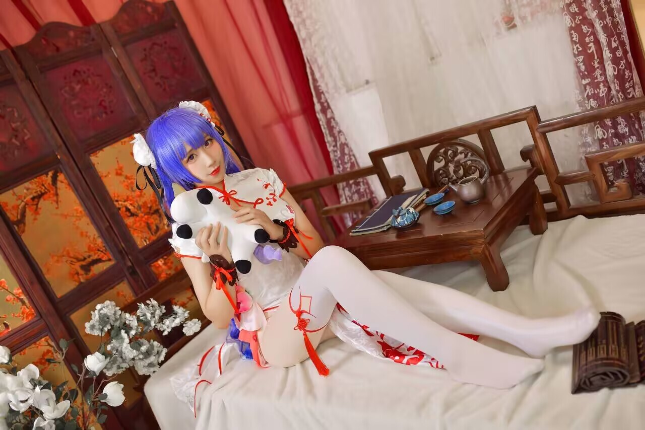 【写真/9P】九曲Jean - 独角兽旗袍【度盘/57M】