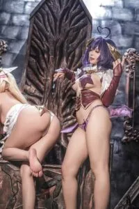 【cos写真/55P7V】小和甜酒 - &橙风千雅 柊舞缇娜 爱丽丝 魔法少女双人【度盘/ 440M】