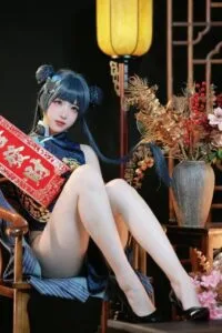 【cos写真/42P】宮本桜 宫本樱樱饼 - 蔚蓝档案 龙华妃咲【度盘/ 124M】