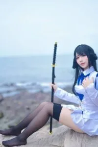 【cos写真/55P】九曲Jean最近两套 比叡 霞之丘诗羽【度盘/ 335M】