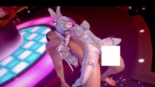 【3D/天平kitsune】大白猫艾尔莎的粉丝服务【度盘/357M】